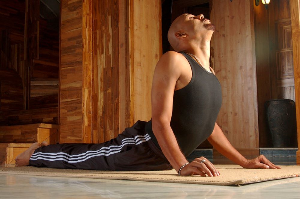 Bhujangasana with Bhramari Pranayama (Bee Breath)