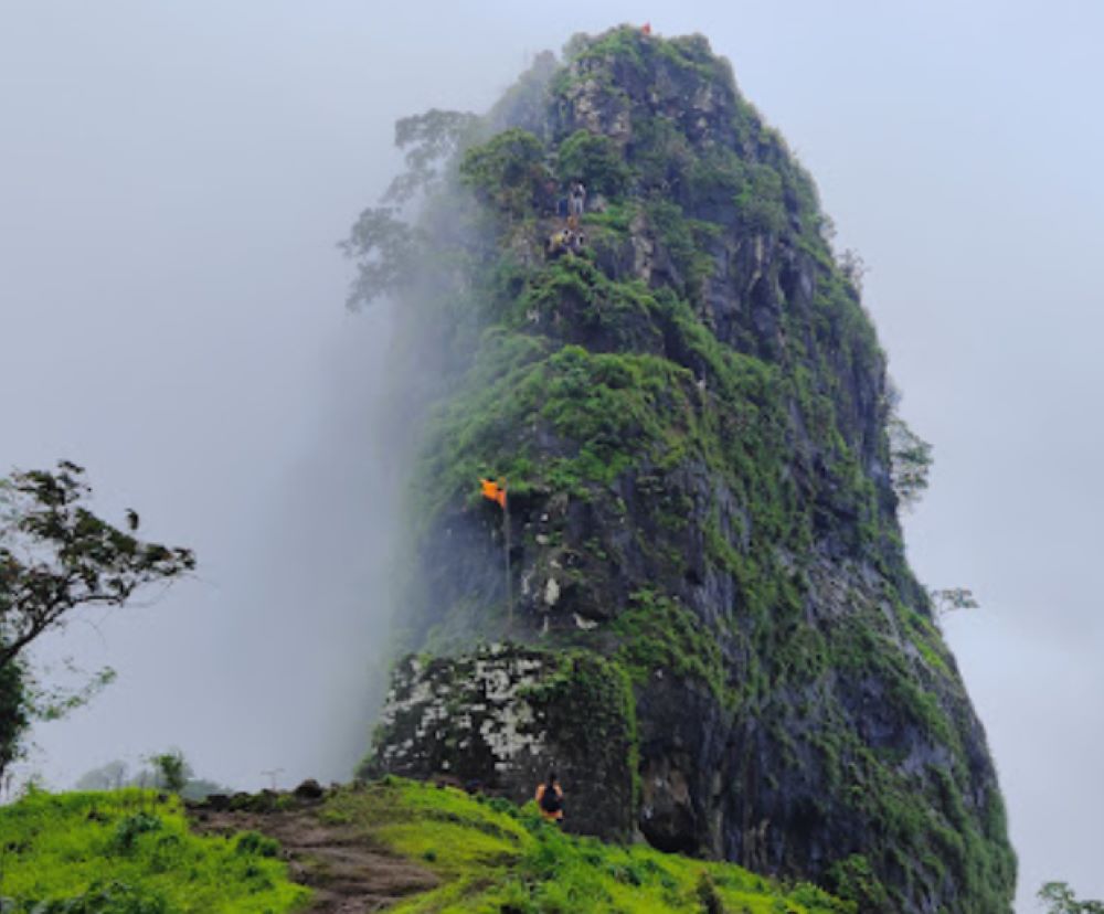 green small hill