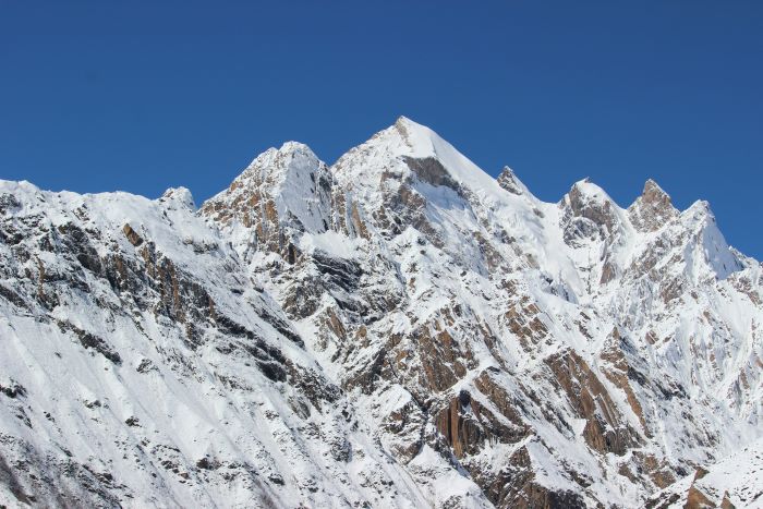 view of mountains with snow