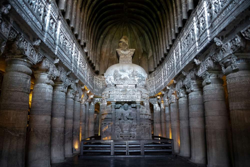 ajanta caves in maharashtra