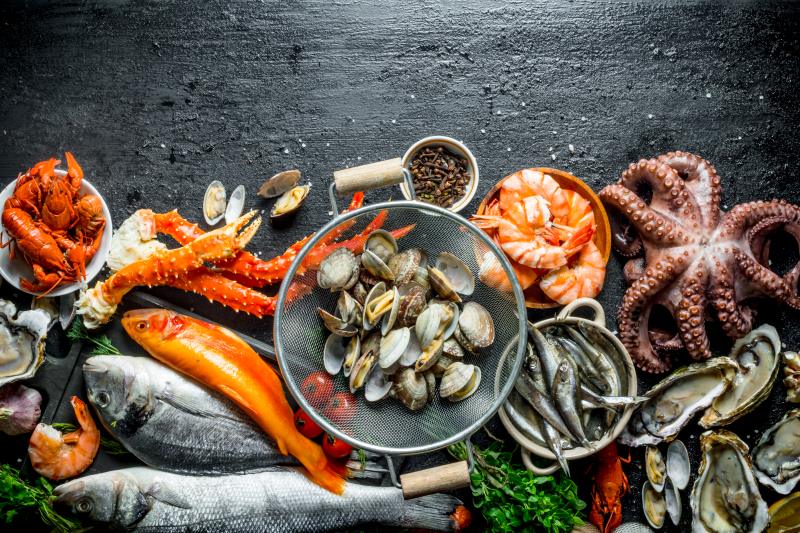 Animal Proteins and Seafood High in Calcium