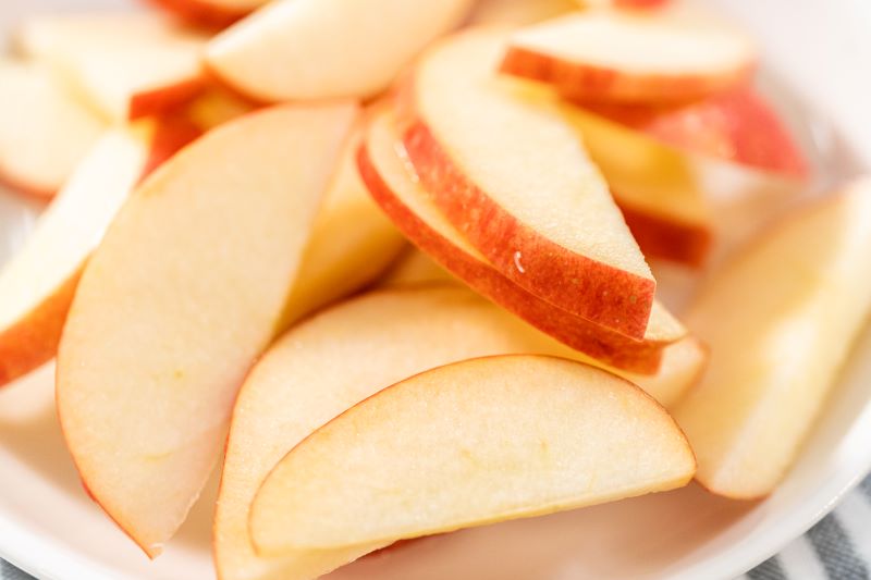  Apple Slices with Nut Butter & Raisins