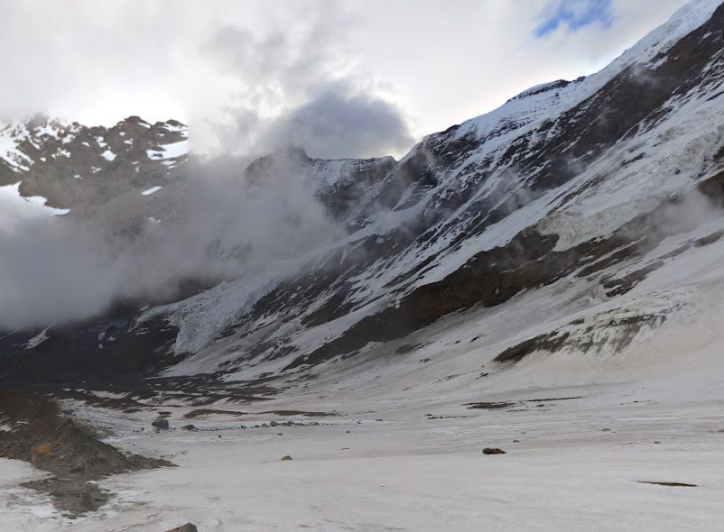 hills covered in snow