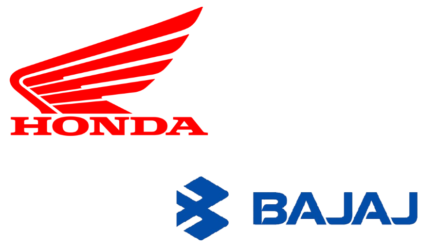 logo of bajaj and honda