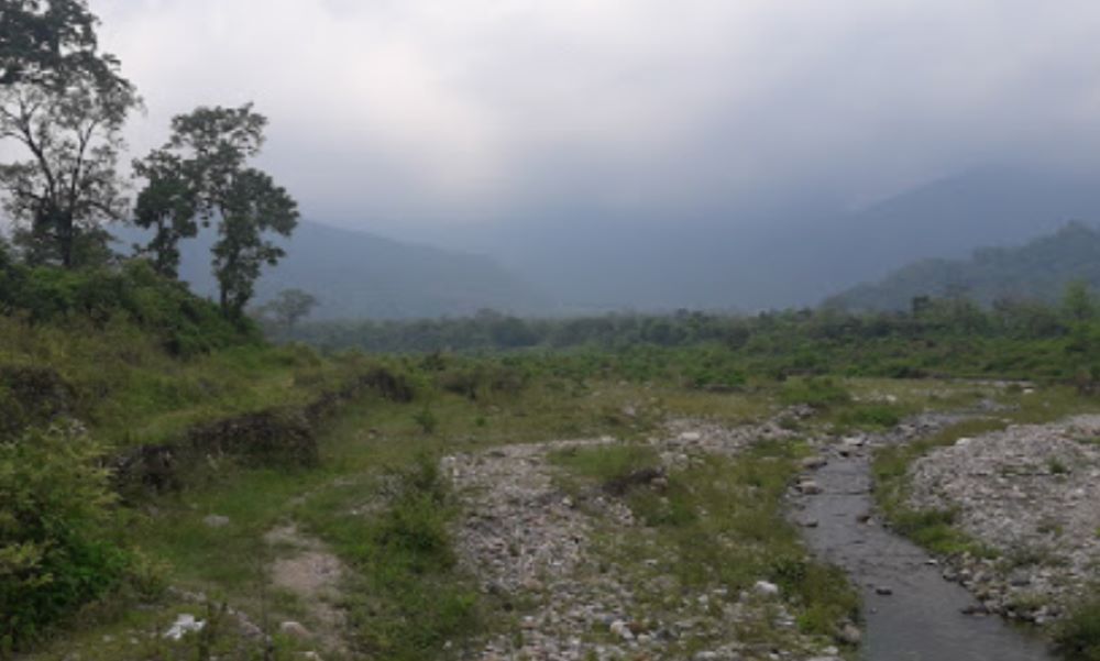 landscape in bamonpokhri