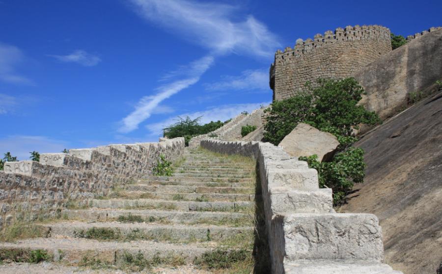 amazing view of bhongir fort