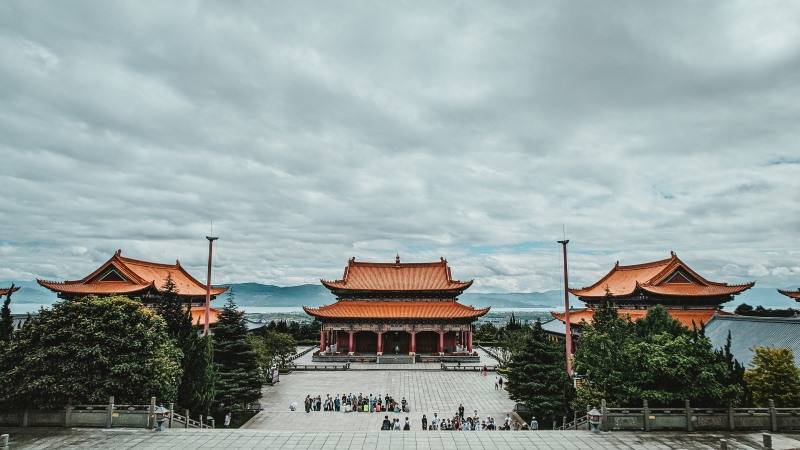 monestary in china