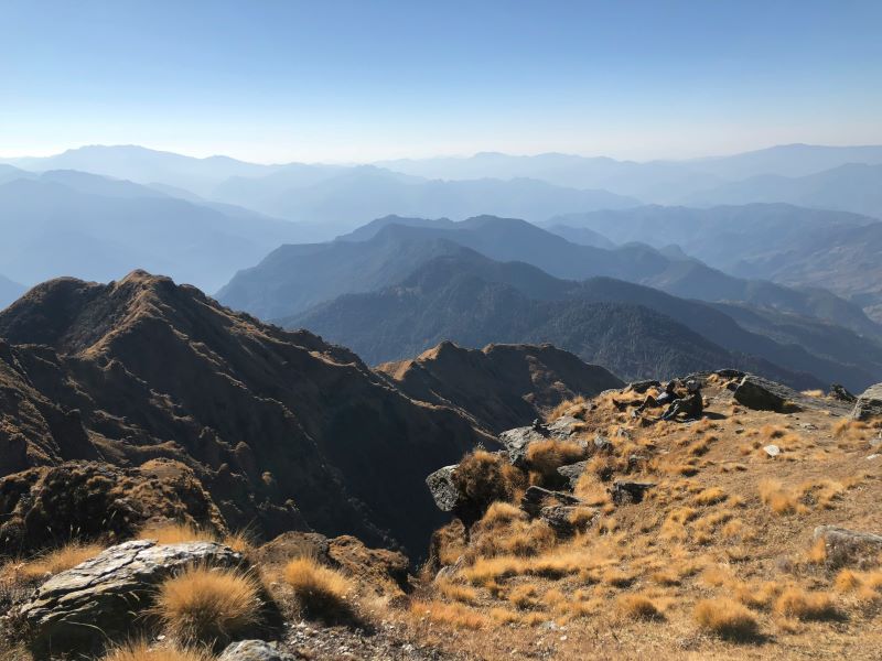 top view from chopta valley