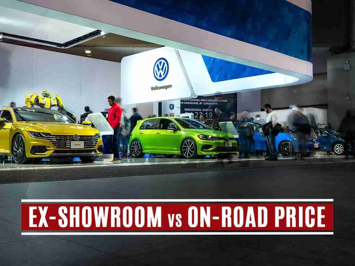 difference between ex-showroom and on-road price