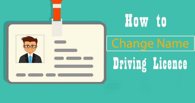 how to change name on driving licence