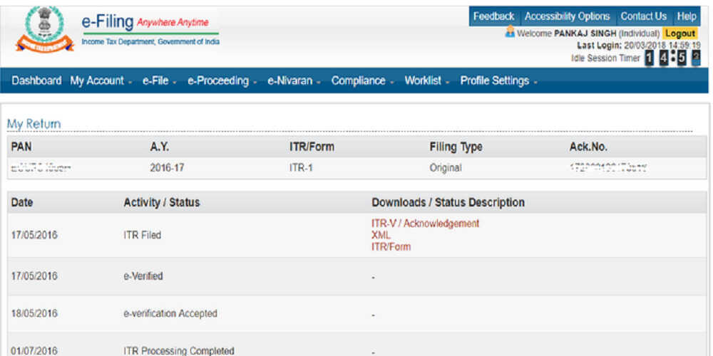 How To Download ITR Acknowledgement Online 