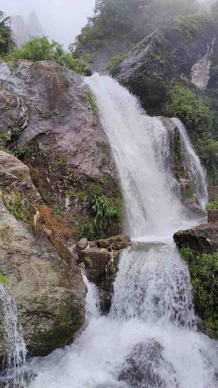 paglajhora falls south shibkhola tea garden