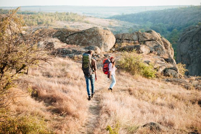 couples on top of hills