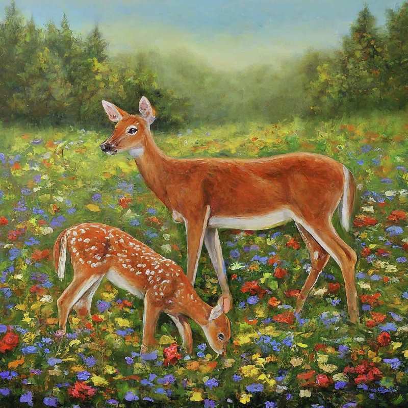 Deer Painting