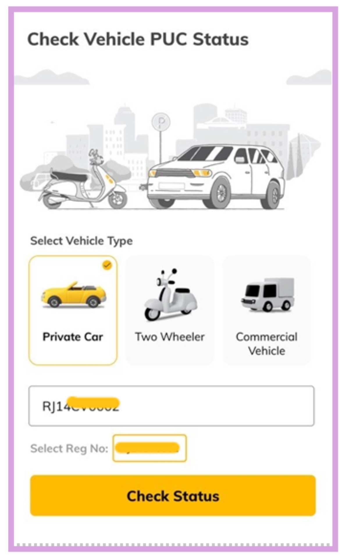 download the digit app to check the validity of your puc certificate