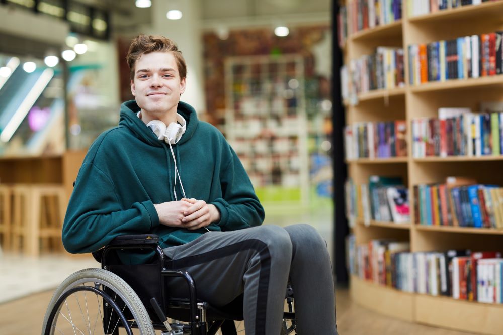 disabled persons on wheel chair