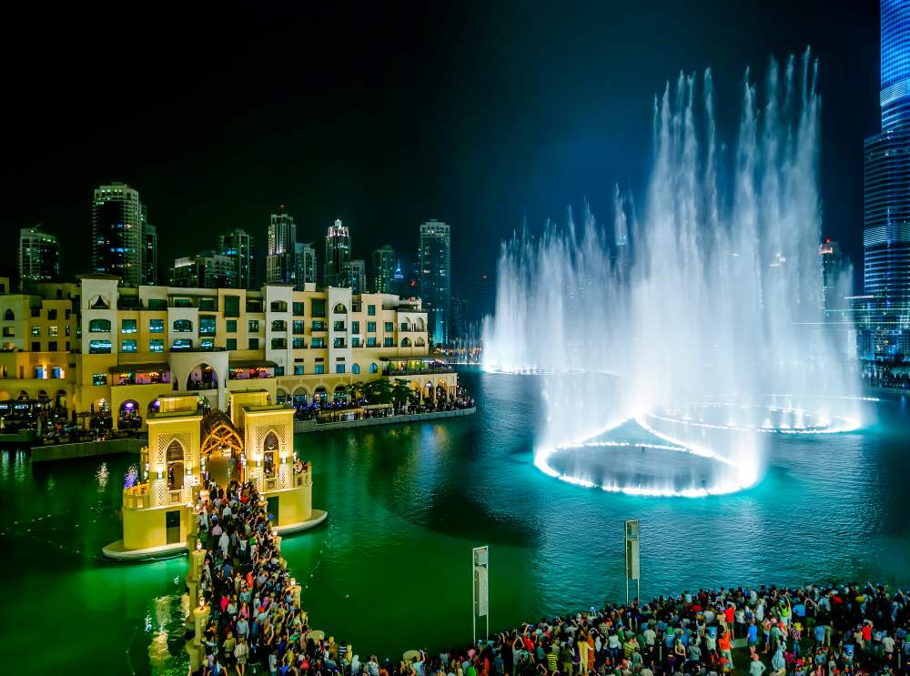 dubai uae fountain view