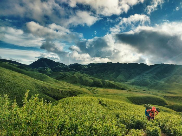 stunning view of dzukou valley