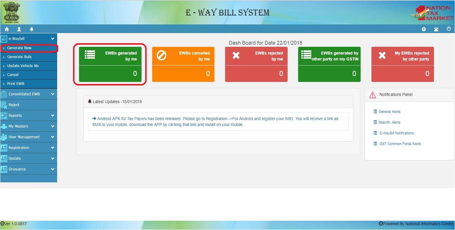 via e way bill system