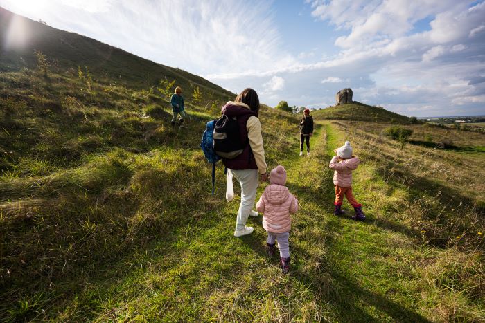 family trekking