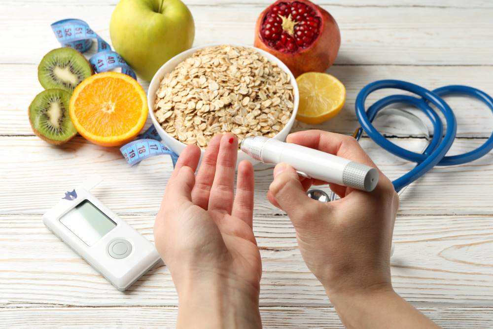 female-checking-blood-sugar