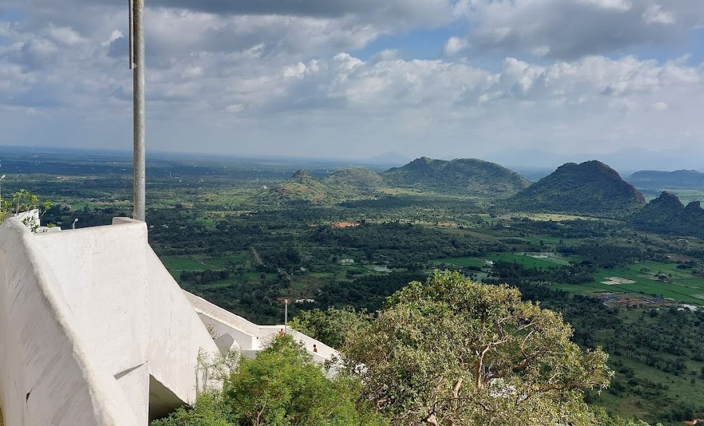 landscape view of five falls from top