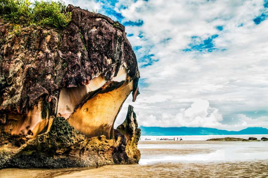 giant sea stack of bako national park