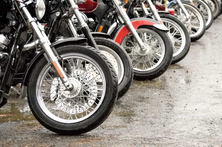 group of motorcycles