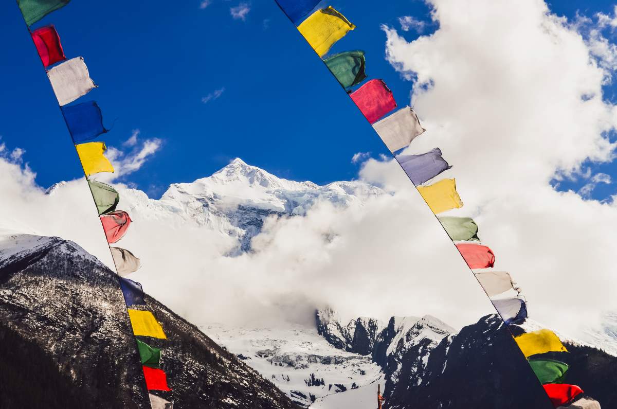 himalayas mountain peak at nepal