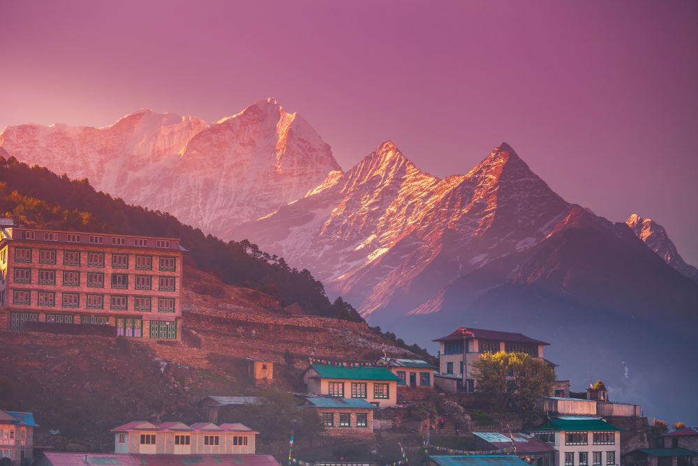 kathmandu mountain landscape