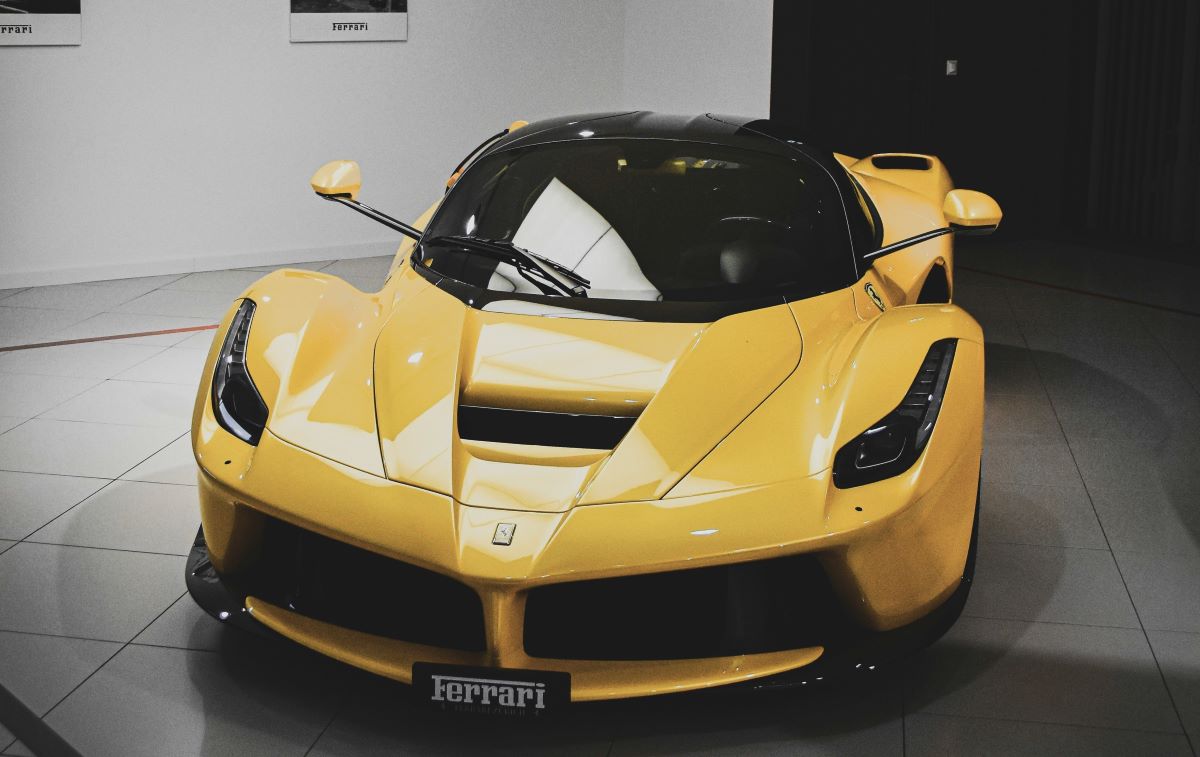 yellow hypercar