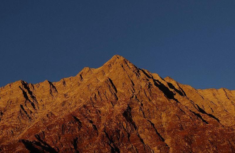 brown coloured hill in indrahar