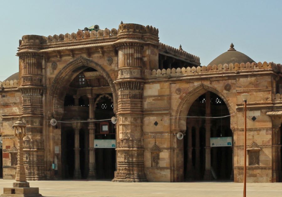 view of jama masjid in ahmedabad