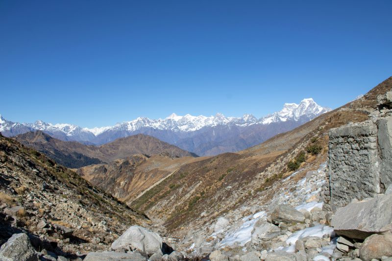 view of mountains in kuari