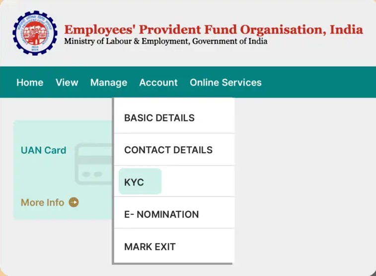 kyc-option-epfo-member-login