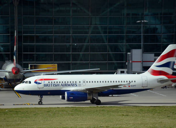 british airways airline on the airport