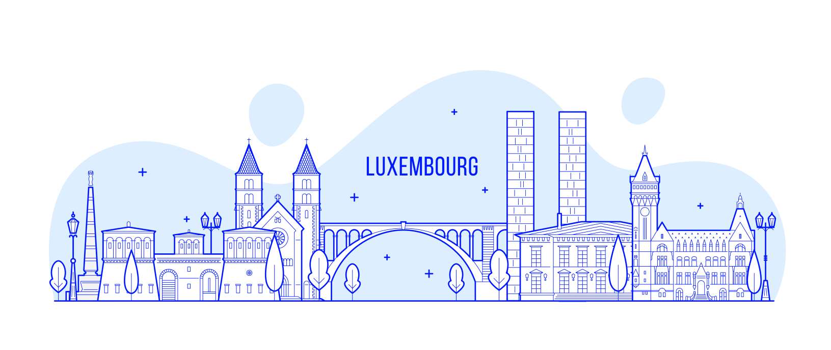 luxembourg vector art