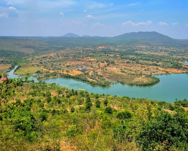 top view from makalidurga hill 