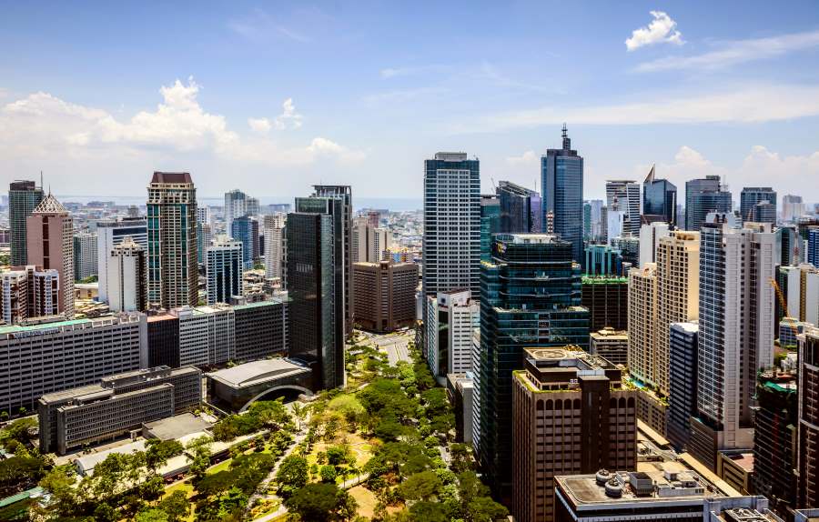 manila cityscape under blue sky