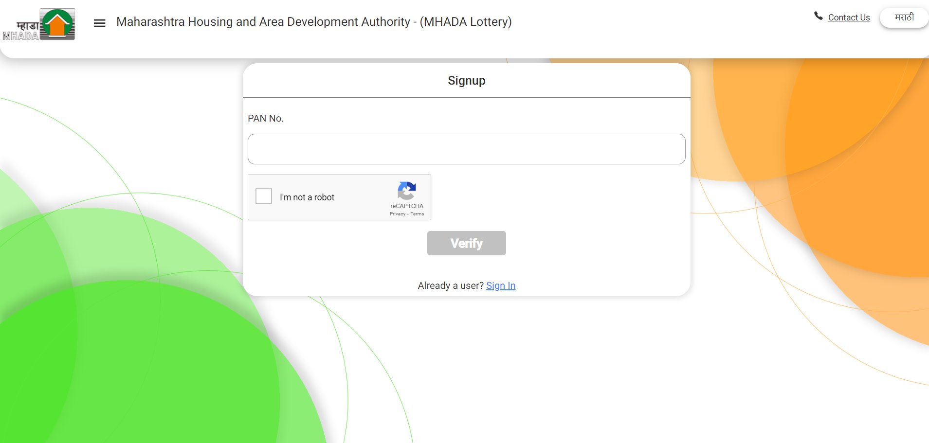 mhada lottery scheme web portal