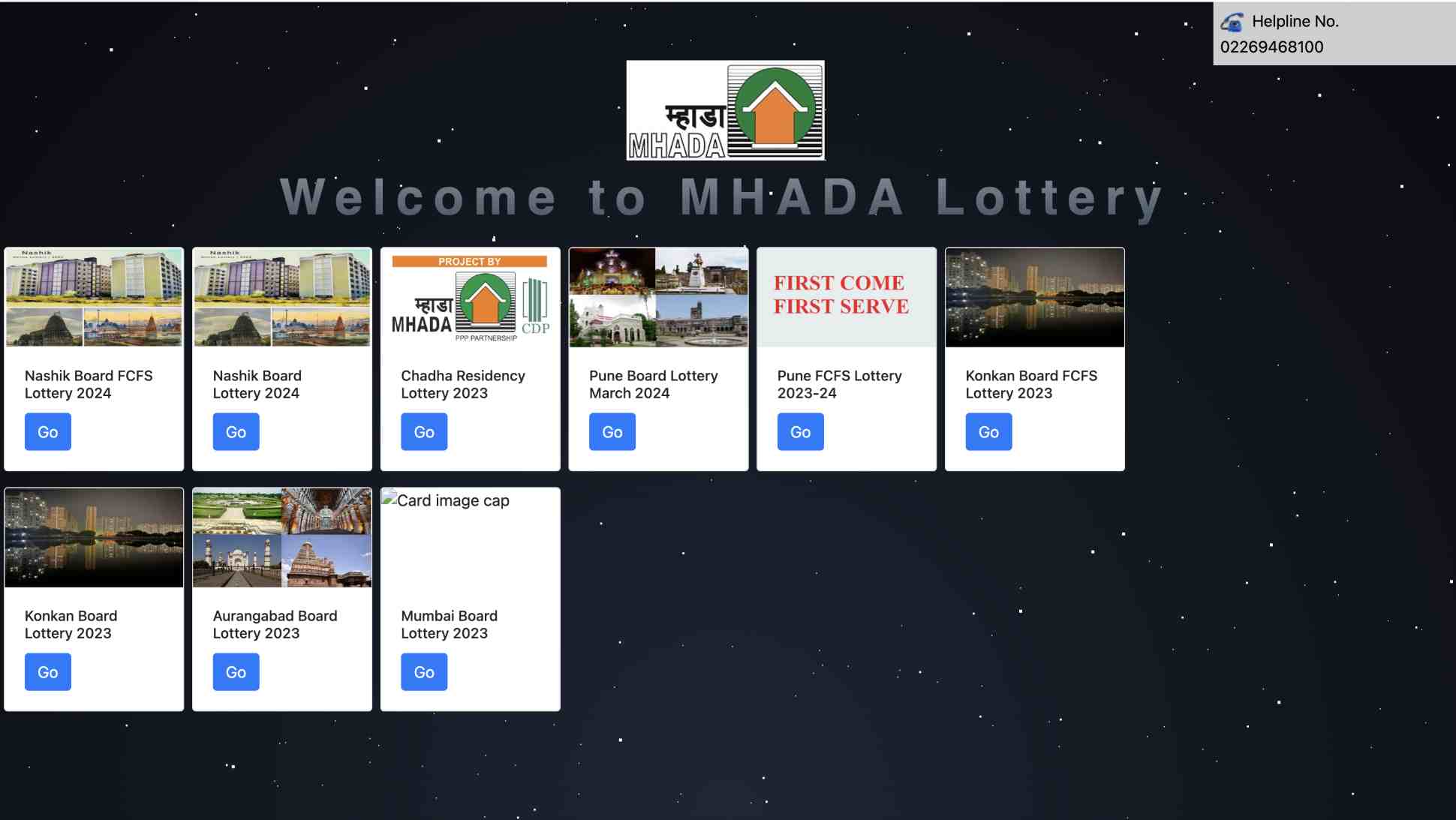 mhada lottery scheme web portal