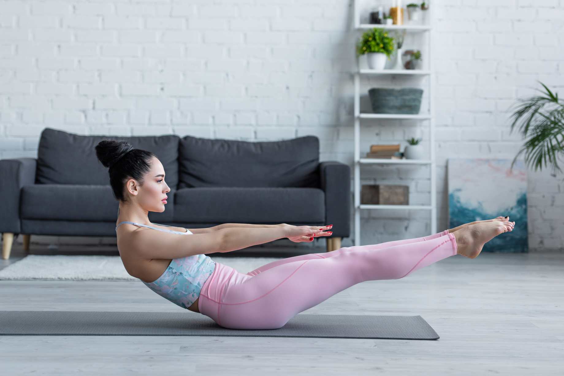 Low Boat Pose (Navasana Variation) 