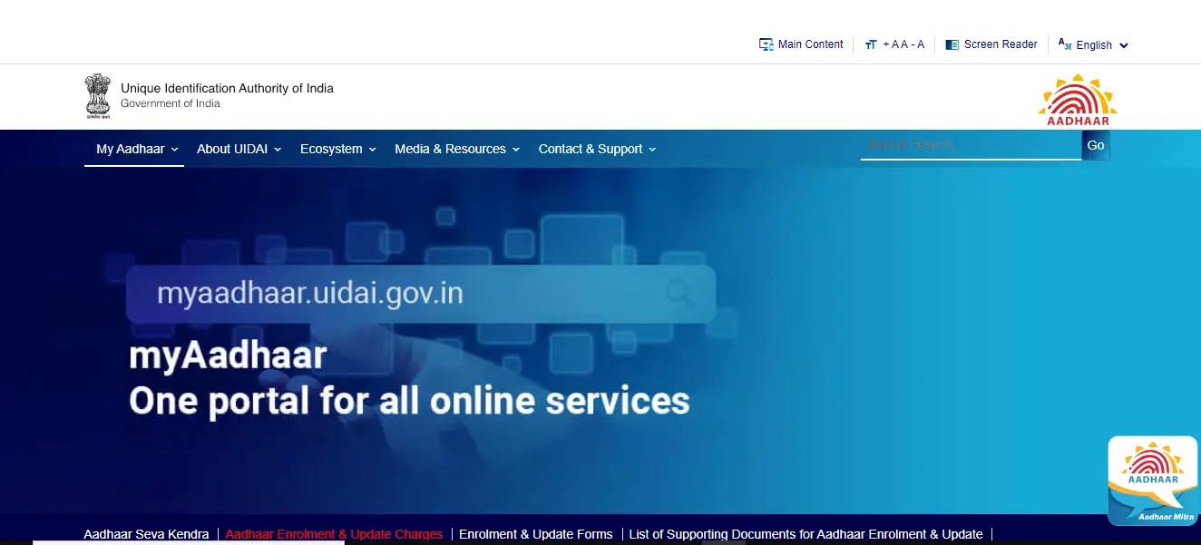 official-website-of-aadhaar-uidai