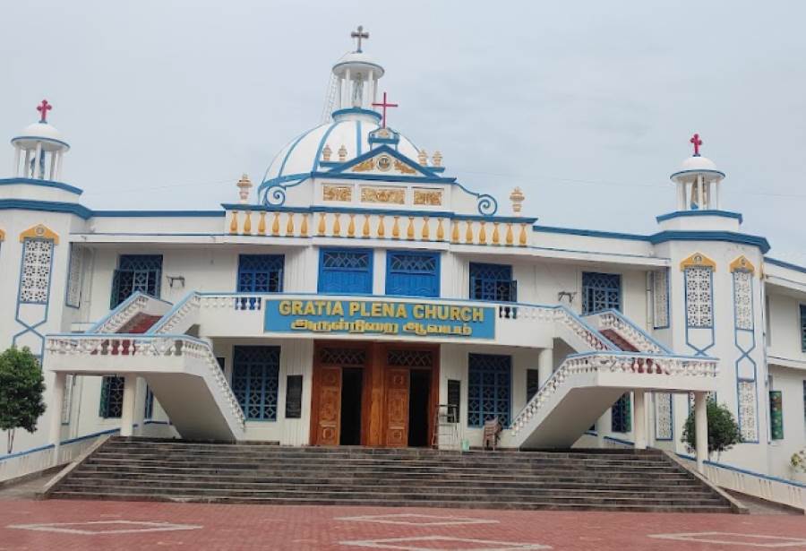 our lady of lourdes shrine in pondicherry