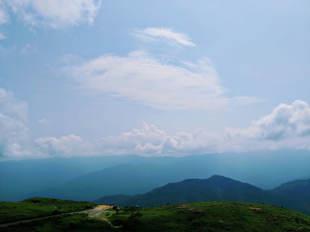 top view of ponmudi