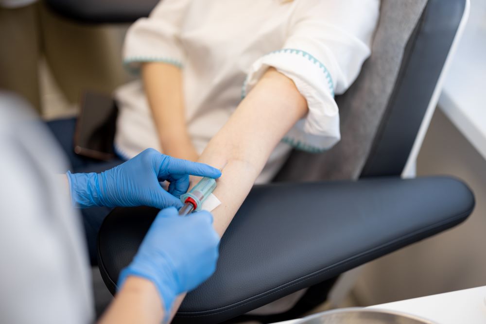 process-of-taking-blood-for-test