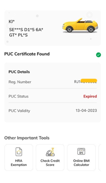 get the puc certificate in a few minutes