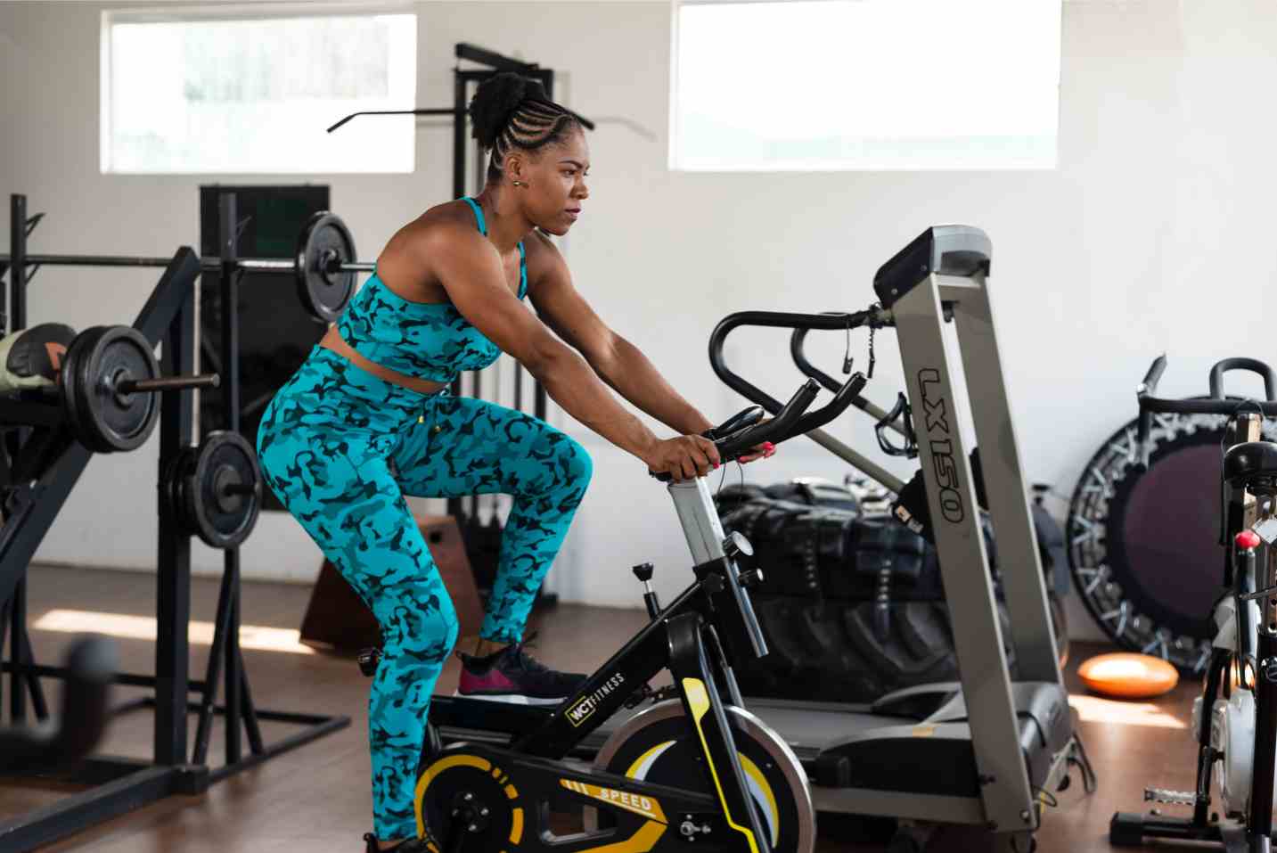  Stationary Bike Riding