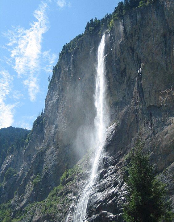 staubbach falls bernese highlands