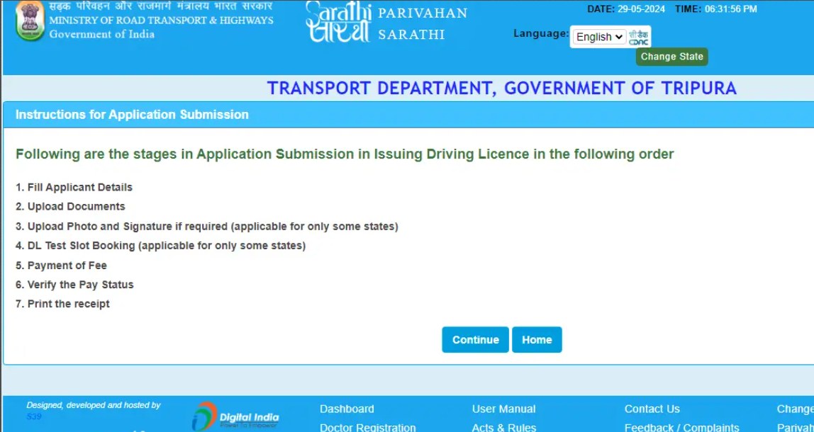 apply for driving licence